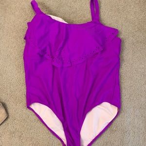 BNWT Fuschia Flounce One piece swimsuit